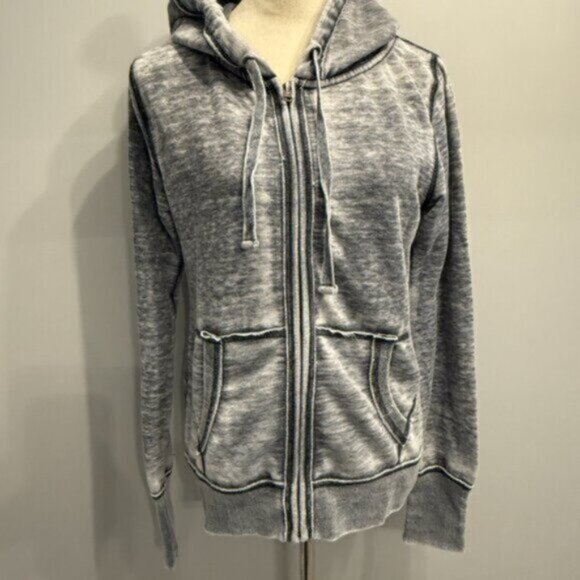 ZEN J. America women's Medium Hoodie Fleece Full-Zip Hooded Sweatshirt - Picture 5 of 7